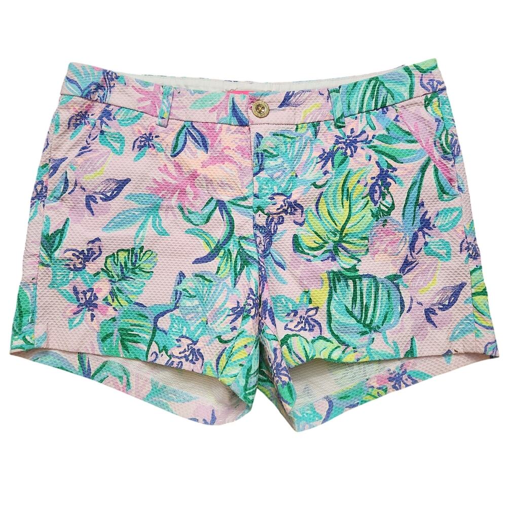 Lilly Pulitzer Callahan Stretch Short Mermaid In The Shade Amethyst Tint Size 10